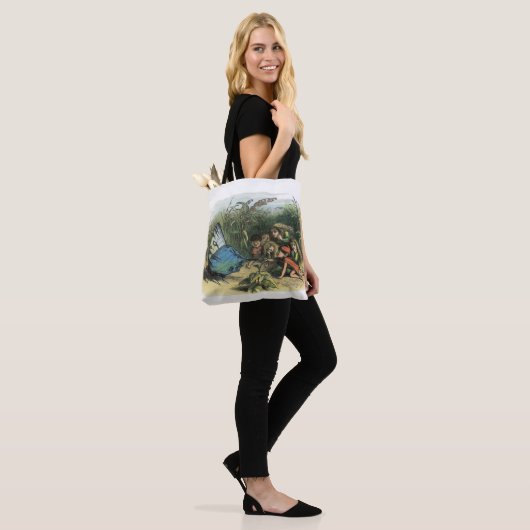 Vlinder Elf Artwork Leuke Elfen Vlinders Draagtas (Op model)