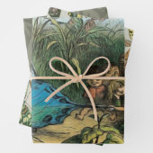 Vlinder Elf Artwork Leuke Elfen Vlinders Inpakpapier Vel (In situ)