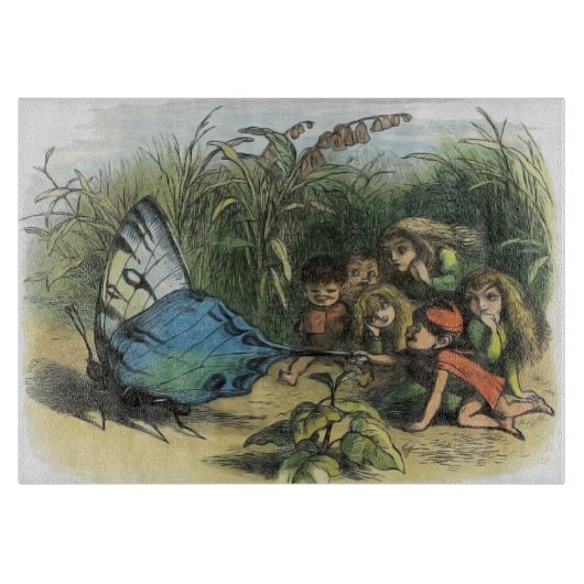 Vlinder Elf Artwork Leuke Elfen Vlinders Snijplank (Voorkant)