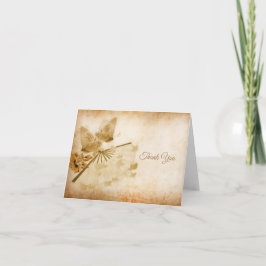 vlinder en bloem bedankkaart