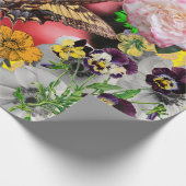 VLINDER EN BLOEMEN inpakpapier (Hoek)