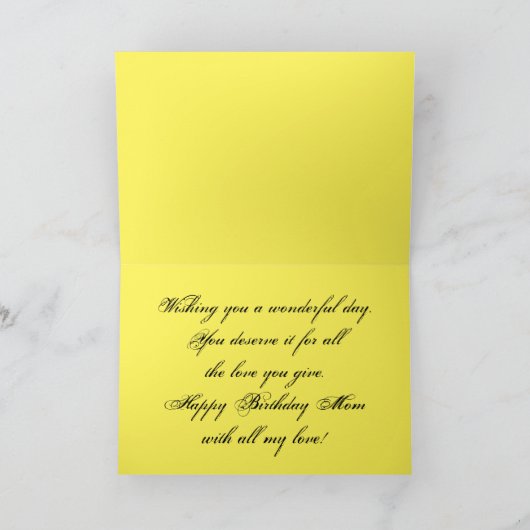 vlinder en bloemen verjaardag kaart