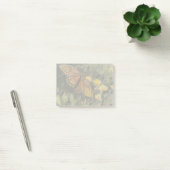 Vlinder en gele bloemen post-it® notes (Kantoor)
