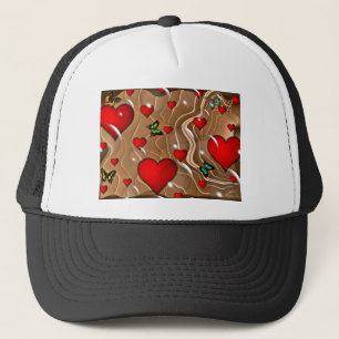 Vlinder en goud trucker pet