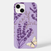 Vlinder en Lavendel Bloemen Case-Mate iPhone Case (Achterkant)