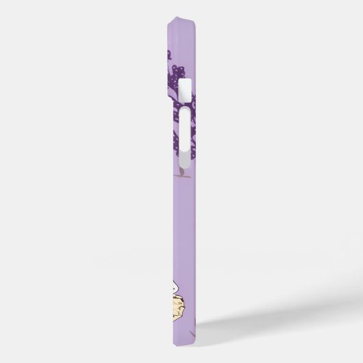 Vlinder en Lavendel Bloemen Case-Mate iPhone Case (Achterkant / Links)