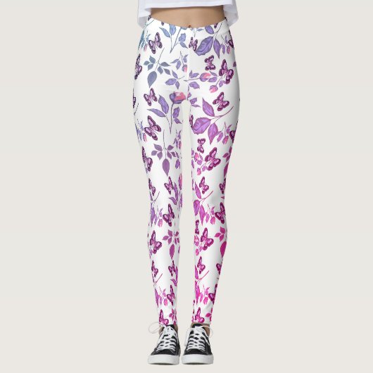 Vlinder en mooie natuur leggings (Voorkant)