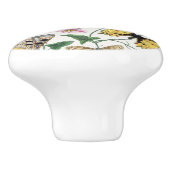  vlinder en moth keramische knop (Zijkant)