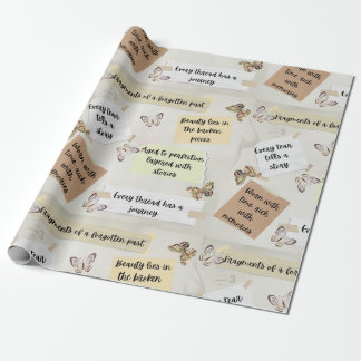vlinder en nostalgische citaten sentimenteel cadeaupapier