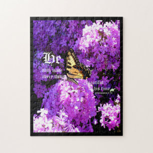 Vlinder en Phlox, Prediker 3:11 Legpuzzel