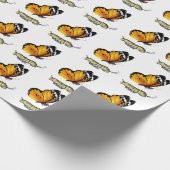 Vlinder en rups cadeaupapier (Hoek)