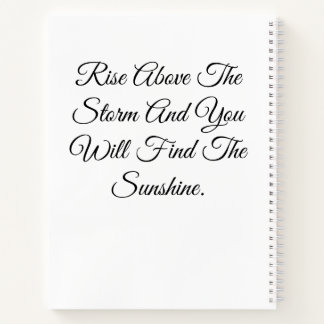 Vlinder en zonnebloem met Inspirerend citaat. Notitieboek