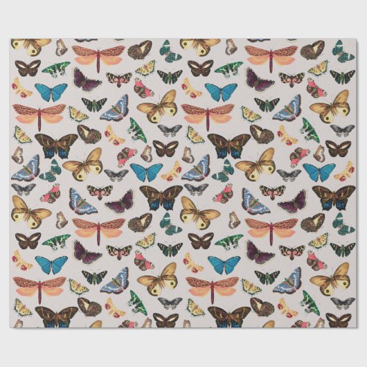  vlinder esthetisch cadeaupapier (Vlak)