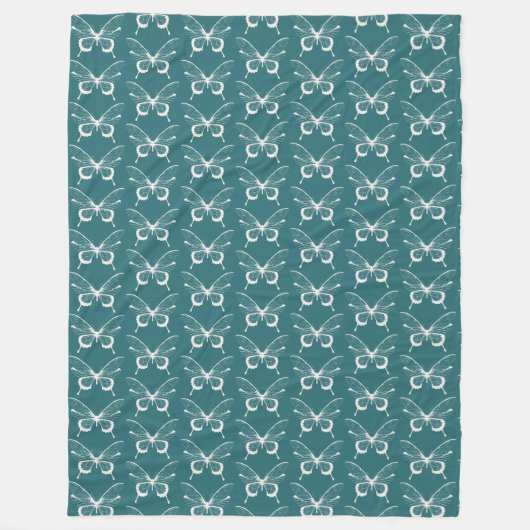 Vlinder fleece deken (Voorkant)
