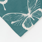 Vlinder fleece deken (Hoek)