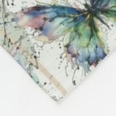 Vlinder Fleece Deken (Hoek)