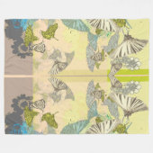 Vlinder Fleece Deken (Voorkant (Horizontaal))
