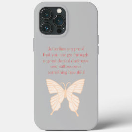 Vlinder fluistert: Het is oké om niet in orde te z iPhone 13 Pro Max Hoesje