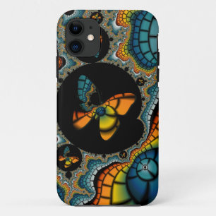 Vlinder fractal iphone hoesje