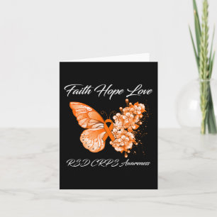 Vlinder Geloof Hoop Liefde RSD CRPS Bewustzijn 1 Kaart