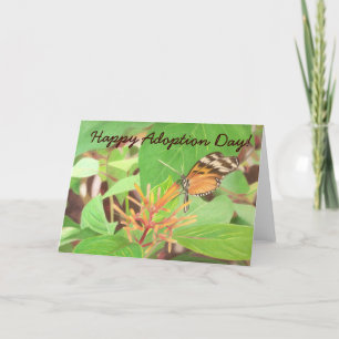 Vlinder, gelukkige adoptiedag! kaart