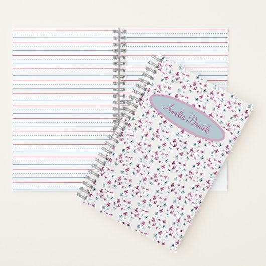  Vlinder gepersonaliseerd Notitieboek (Binnen)