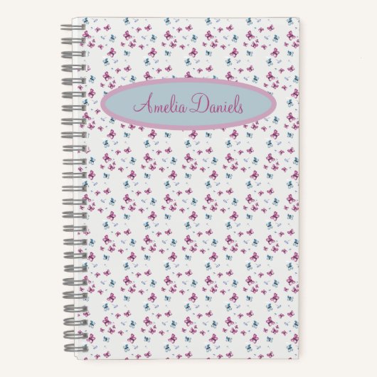 Vlinder gepersonaliseerd Notitieboek (Voorkant)