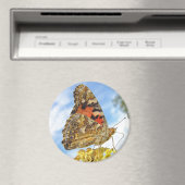 Vlinder geschilderde dame magneet (Insitu (Vaatwasser))