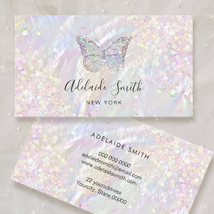 vlinder gesimuleerd visitekaartje van chunky glitt