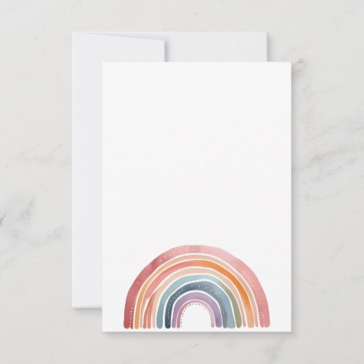 Vlinder Geslacht Onthulling Feest Uitnodiging (Achterkant)