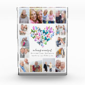 Vlinder hart collage fotoblok (Voorkant)