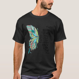 Vlinder Hippie Floral Hippy Ik ben het Storm T-shirt