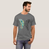 Vlinder Hippie Floral Hippy Ik ben het Storm T-shirt (Voorkant volledig)