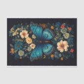 Vlinder in Bloemen 2 Decoupage papier (Voorkant)