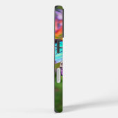 Vlinder in bloemenveld gepersonaliseerd Case-Mate iPhone case (Achterkant / Rechts)