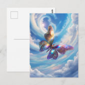 Vlinder in de wolken briefkaart (Voorkant / Achterkant)