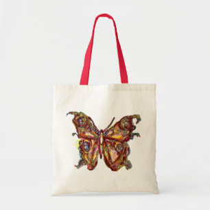 VLINDER IN GOUDEN SPROKKELS TOTE BAG