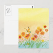 vlinder in het wild briefkaart (Voorkant / Achterkant)
