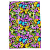 Vlinder is kleurrijk medium cadeauzakje (Achterkant)