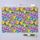 Vlinder is kleurrijk tissuepapier (Craft)