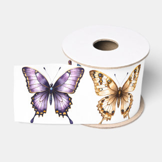 Vlinder Journal Aquarel Scrapbook Briefpapier Grosgrain Lint