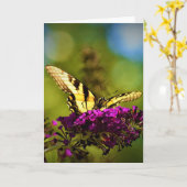 Vlinder, kaart (Gele Bloem)