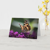 Vlinder, kaart (Gele Bloem)