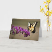 Vlinder, kaart (Gele Bloem)