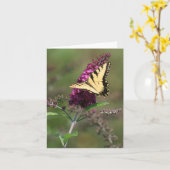 Vlinder Kaart (Gele Bloem)