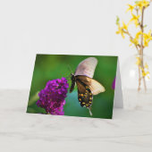 Vlinder, kaart (Gele Bloem)