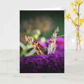 Vlinder, kaart (Gele Bloem)
