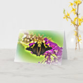 Vlinder, kaart (Gele Bloem)