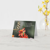 Vlinder Kaart met Bijbelvers (Gele Bloem)