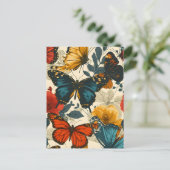 Vlinder Kaleidoscoop:  Briefkaart (Staand voorkant)